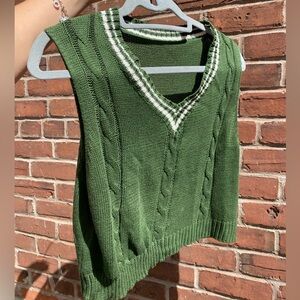 Green Knitted Vest